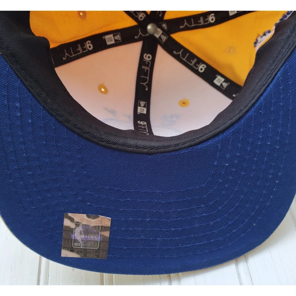 New Era 9FIFTY Golden State Warriors The City Snapback Hat Yellow Blue NBA OSFM